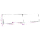 vidaXL Támfal 2 db 100 x 12 x 40 cm Rozsdamentes Acél Ezüst