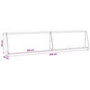 vidaXL Támfal 2 db 100 x 12 x 50 cm Horganyzott Acél Ezüst