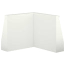 vidaXL Támfal 2 db 50 x 50 x 30 cm Acél Fehér