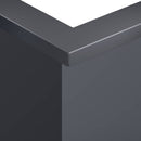 vidaXL Támfal 2 db 50 x 50 x 30 cm Acél Antracitszürke