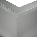 vidaXL Támfal 50 x 50 x 40 cm Horganyzott Acél Ezüst