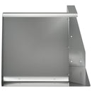 vidaXL Támfal 2 db 50 x 50 x 50 cm Horganyzott Acél Ezüst