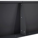 vidaXL Támfal 2 db 50 x 50 x 30 cm Acél Fekete