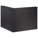 vidaXL Támfal 2 db 50 x 50 x 30 cm Acél Fekete