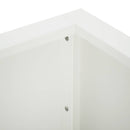 vidaXL Támfal 50 x 50 x 30 cm Acél Fehér