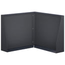 vidaXL Támfal 50 x 50 x 30 cm Acél Antracitszürke