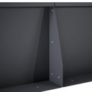 vidaXL Támfal 2 db 50 x 50 x 40 cm Acél Antracitszürke