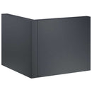 vidaXL Támfal 2 db 50 x 50 x 40 cm Acél Antracitszürke