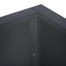 vidaXL Támfal 50 x 50 x 50 cm Acél Antracitszürke