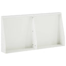 vidaXL Támfal 2 db 40 x 12 x 30 cm Acél Fehér