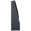 vidaXL Támfal 2 db 40 x 12 x 30 cm Acél Antracitszürke