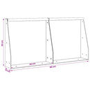 vidaXL Támfal 2 db 40 x 12 x 30 cm Acél Olajzöld