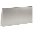 vidaXL Támfal 2 db 40 x 12 x 30 cm Rozsdamentes Acél Ezüst