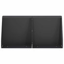 vidaXL Támfal 2 db 40 x 12 x 40 cm Acél Fekete