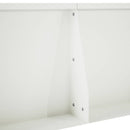 vidaXL Támfal 2 db 40 x 12 x 40 cm Acél Fehér