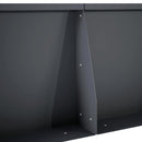 vidaXL Támfal 2 db 40 x 12 x 40 cm Acél Antracitszürke