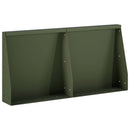 vidaXL Támfal 2 db 40 x 12 x 40 cm Acél Olajzöld