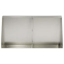 vidaXL Támfal 2 db 40 x 12 x 40 cm Rozsdamentes Acél Ezüst