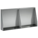vidaXL Támfal 2 db 40 x 12 x 40 cm Horganyzott Acél Ezüst