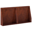 vidaXL Támfal 2 db 40 x 12 x 40 cm Időjárásálló Acél Rozsdás