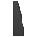 vidaXL Támfal 2 db 40 x 12 x 50 cm Acél Fekete
