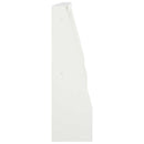 vidaXL Támfal 2 db 40 x 12 x 50 cm Acél Fehér