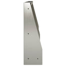 vidaXL Támfal 2 db 40 x 12 x 50 cm Rozsdamentes Acél Ezüst