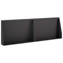 vidaXL Támfal 2 db 60 x 12 x 30 cm Acél Fekete