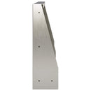 vidaXL Támfal 2 db 60 x 12 x 30 cm Rozsdamentes Acél Ezüst
