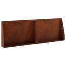 vidaXL Támfal 2 db 60 x 12 x 30 cm Időjárásálló Acél Rozsdás