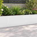 vidaXL Támfal 2 db 60 x 12 x 30 cm Acél Fehér