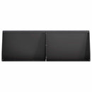 vidaXL Támfal 2 db 60 x 12 x 50 cm Acél Fekete
