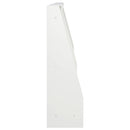 vidaXL Támfal 2 db 60 x 12 x 50 cm Acél Fehér