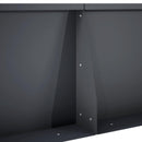 vidaXL Támfal 2 db 60 x 12 x 50 cm Acél Antracitszürke