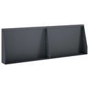 vidaXL Támfal 2 db 60 x 12 x 50 cm Acél Antracitszürke