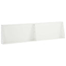 vidaXL Támfal 2 db 80 x 12 x 30 cm Acél Fehér