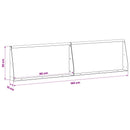 vidaXL Támfal 2 db 80 x 12 x 30 cm Acél Antracitszürke