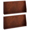 vidaXL Támfal 2 db 80 x 12 x 30 cm Időjárásálló Acél Rozsdás