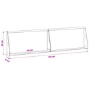 vidaXL Támfal 2 db 80 x 12 x 40 cm Acél Fekete