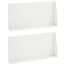 vidaXL Támfal 2 db 80 x 12 x 40 cm Acél Fehér