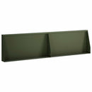 vidaXL Támfal 2 db 80 x 12 x 40 cm Acél Olajzöld
