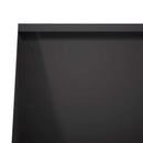 vidaXL Támfal 2 db 80 x 12 x 50 cm Acél Fekete