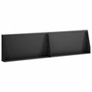 vidaXL Támfal 2 db 80 x 12 x 50 cm Acél Fekete
