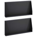 vidaXL Támfal 2 db 80 x 12 x 50 cm Acél Fekete