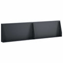 vidaXL Támfal 2 db 80 x 12 x 50 cm Acél Antracitszürke