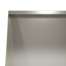 vidaXL Támfal 2 db 80 x 12 x 50 cm Rozsdamentes Acél Ezüst