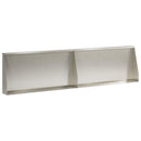 vidaXL Támfal 2 db 80 x 12 x 50 cm Rozsdamentes Acél Ezüst