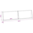 vidaXL Támfal 2 db 80 x 12 x 50 cm Horganyzott Acél Ezüst
