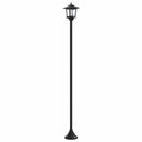 vidaXL Lámpaoszlop készlet with LED Bulb 2 db Fekete 16 x 16 x 156 cm