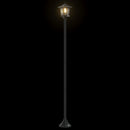 vidaXL Lámpaoszlop készlet with LED Bulb 2 db Fekete 16 x 16 x 156 cm